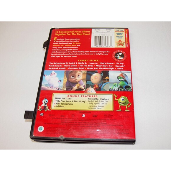 Pixar Short Films Collection - Vol. 1 DVD - Volume One - Bilingual Disney - Picture 2 of 2